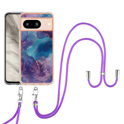 YB IMD Series-18 Style E for Google Pixel 8 Case Marble Pattern 2.0mm TPU Phone Cover