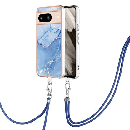 YB IMD Series-18 Style E for Google Pixel 8 Case Marble Pattern 2.0mm TPU Phone Cover