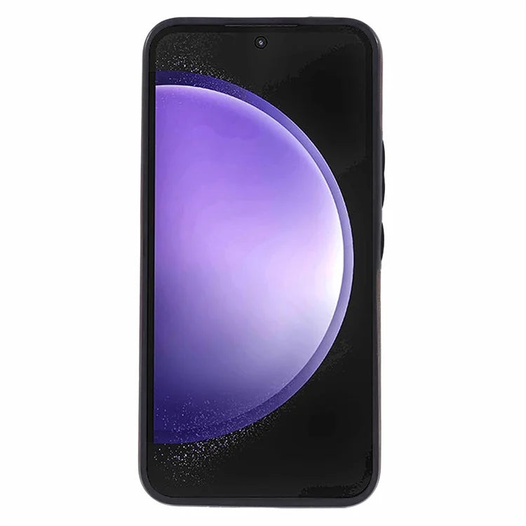 For Samsung Galaxy S23 FE Cell Phone Case RFID Blocking Retro PU+TPU Kickstand Cover
