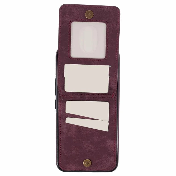 For Samsung Galaxy A14 5G /  A14 4G Case Retro PU+TPU Zippered Wallet Phone Cover