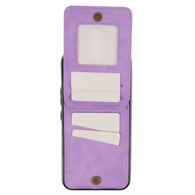For Samsung Galaxy A14 5G /  A14 4G Case Retro PU+TPU Zippered Wallet Phone Cover