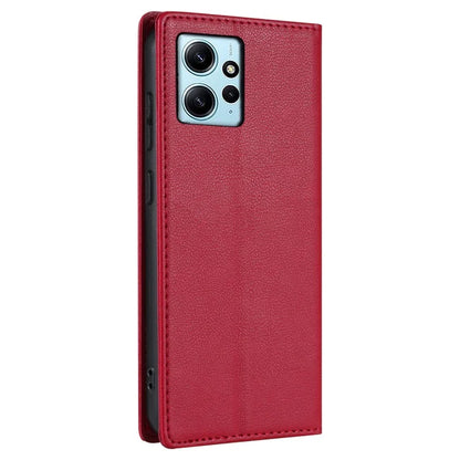 BKS-001 For Xiaomi Redmi Note 12 4G Magnetic Case PU Leather+TPU Wallet Stand Phone Protector