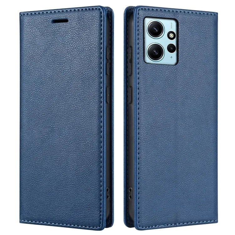 BKS-001 For Xiaomi Redmi Note 12 4G Magnetic Case PU Leather+TPU Wallet Stand Phone Protector