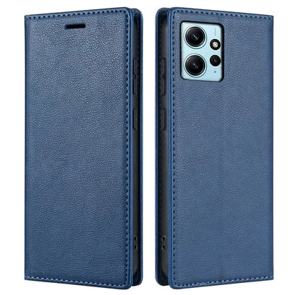 BKS-001 For Xiaomi Redmi Note 12 4G Magnetic Case PU Leather+TPU Wallet Stand Phone Protector