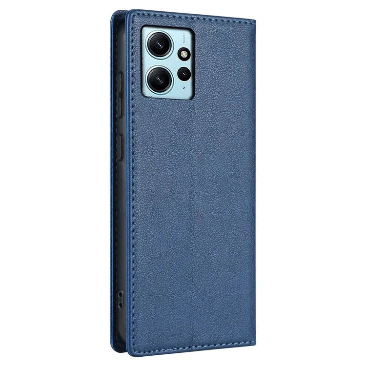 BKS-001 For Xiaomi Redmi Note 12 4G Magnetic Case PU Leather+TPU Wallet Stand Phone Protector