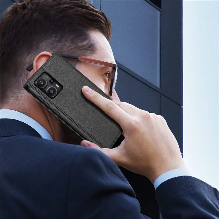 BKS-001 For Xiaomi Redmi Note 12 Turbo / Poco F5 5G Case PU Leather Wallet Mobile Phone Cover
