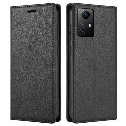 BKS-001 For Xiaomi Redmi Note 12S 4G Case PU Leather Folio Flip Stand Phone Wallet Cover