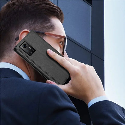 BKS-001 For Xiaomi Redmi Note 12S 4G Case PU Leather Folio Flip Stand Phone Wallet Cover