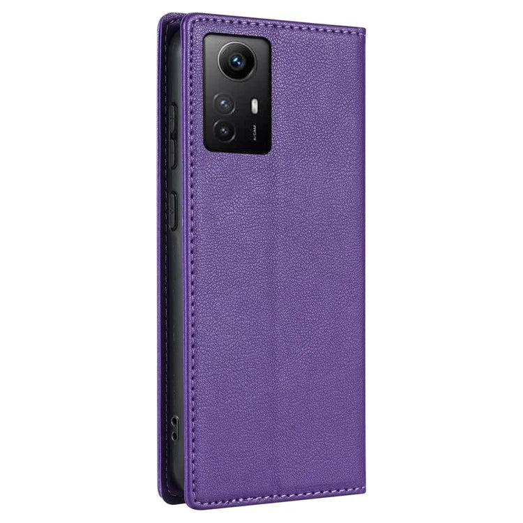 BKS-001 For Xiaomi Redmi Note 12S 4G Case PU Leather Folio Flip Stand Phone Wallet Cover