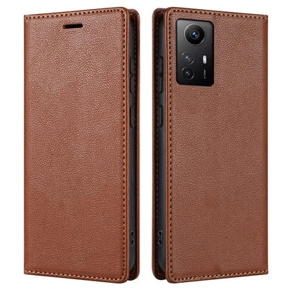 BKS-001 For Xiaomi Redmi Note 12S 4G Case PU Leather Folio Flip Stand Phone Wallet Cover