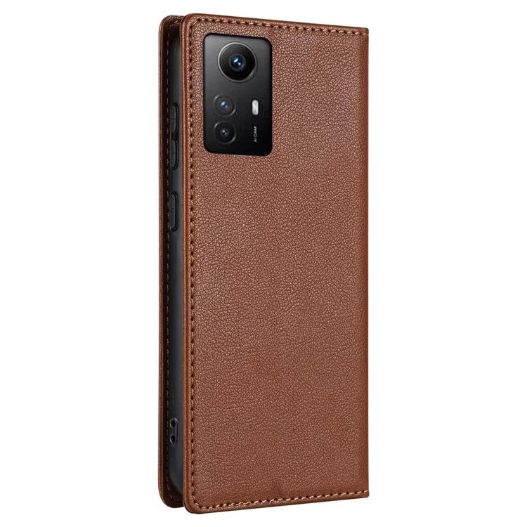 BKS-001 For Xiaomi Redmi Note 12S 4G Case PU Leather Folio Flip Stand Phone Wallet Cover
