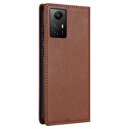 BKS-001 For Xiaomi Redmi Note 12S 4G Case PU Leather Folio Flip Stand Phone Wallet Cover