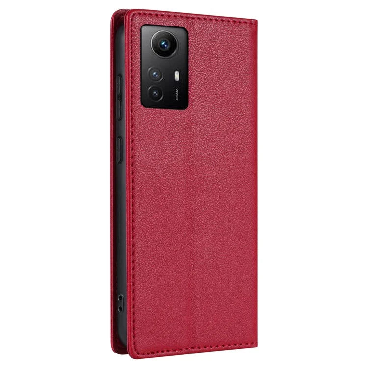 BKS-001 For Xiaomi Redmi Note 12S 4G Case PU Leather Folio Flip Stand Phone Wallet Cover
