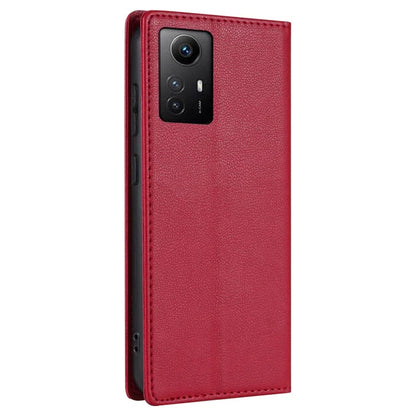 BKS-001 For Xiaomi Redmi Note 12S 4G Case PU Leather Folio Flip Stand Phone Wallet Cover