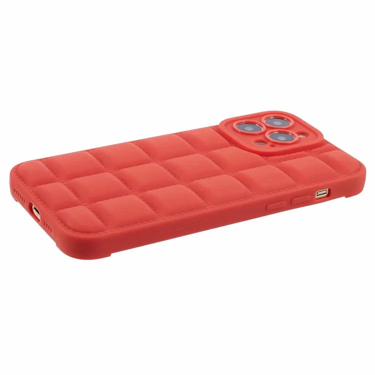 For iPhone 15 Pro Max Case Anti-Fall Down Jacket Texture Phone Cover