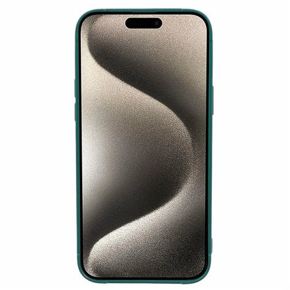 For iPhone 15 Pro Max Case Anti-Fall Down Jacket Texture Phone Coverish Green
