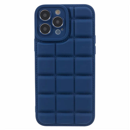 For iPhone 15 Pro Max Case Anti-Fall Down Jacket Texture Phone Cover
