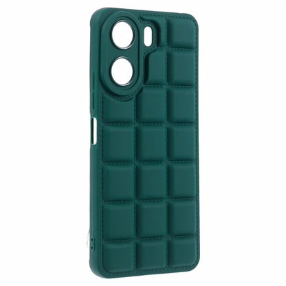 For Xiaomi Redmi 13C 4G / Poco C65 4G Case Grid Down Jacket Texture TPU Phone Cover