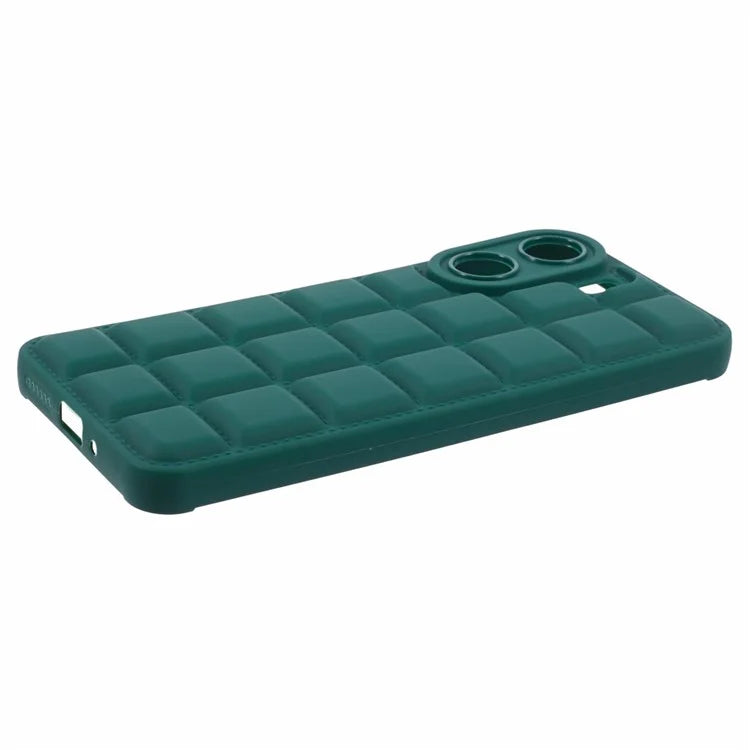 For Xiaomi Redmi 13C 4G / Poco C65 4G Case Grid Down Jacket Texture TPU Phone Cover