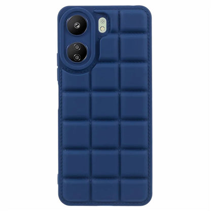 For Xiaomi Redmi 13C 4G / Poco C65 4G Case Grid Down Jacket Texture TPU Phone Cover