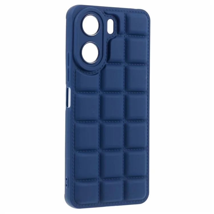 For Xiaomi Redmi 13C 4G / Poco C65 4G Case Grid Down Jacket Texture TPU Phone Cover