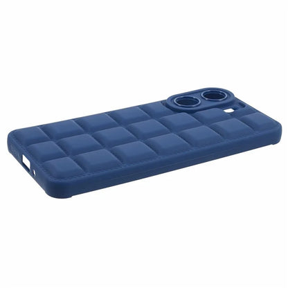 For Xiaomi Redmi 13C 4G / Poco C65 4G Case Grid Down Jacket Texture TPU Phone Cover