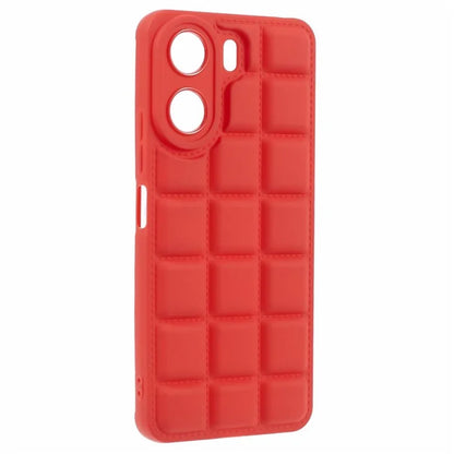 For Xiaomi Redmi 13C 4G / Poco C65 4G Case Grid Down Jacket Texture TPU Phone Cover