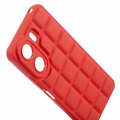 For Xiaomi Redmi 13C 4G / Poco C65 4G Case Grid Down Jacket Texture TPU Phone Cover