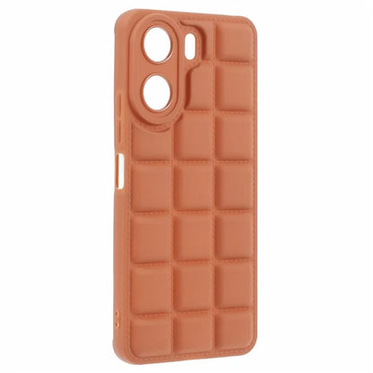 For Xiaomi Redmi 13C 4G / Poco C65 4G Case Grid Down Jacket Texture TPU Phone Cover