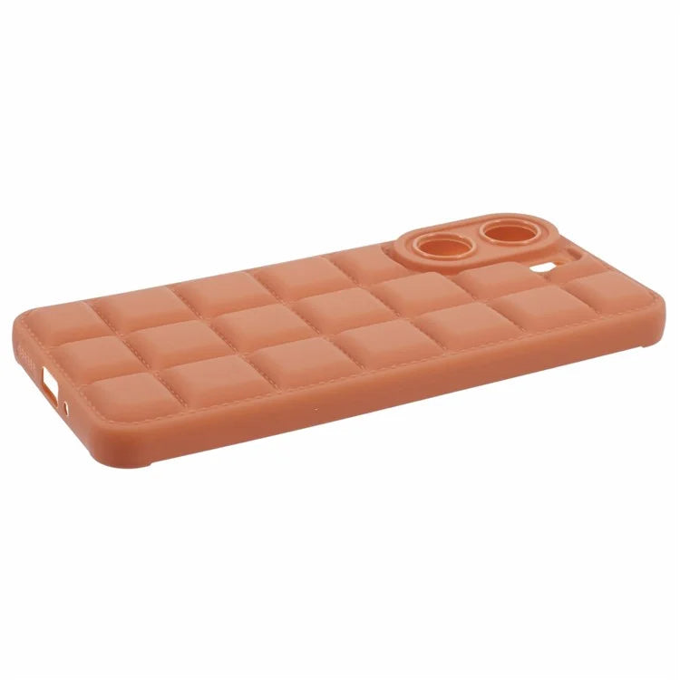 For Xiaomi Redmi 13C 4G / Poco C65 4G Case Grid Down Jacket Texture TPU Phone Cover