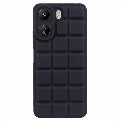 For Xiaomi Redmi 13C 4G / Poco C65 4G Case Grid Down Jacket Texture TPU Phone Cover