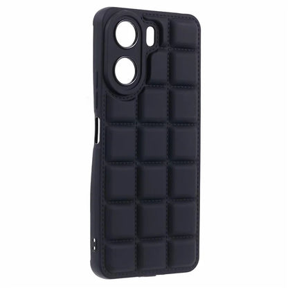 For Xiaomi Redmi 13C 4G / Poco C65 4G Case Grid Down Jacket Texture TPU Phone Cover
