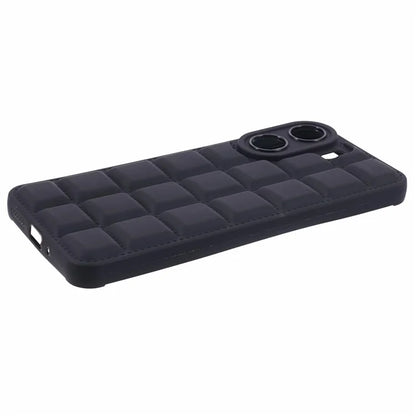 For Xiaomi Redmi 13C 4G / Poco C65 4G Case Grid Down Jacket Texture TPU Phone Cover