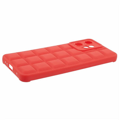TPU Case for Xiaomi Redmi Note 12 4G Shell Grid Down Jacket Texture Phone Cover