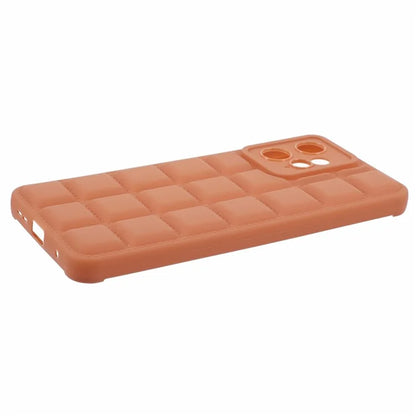 TPU Case for Xiaomi Redmi Note 12 4G Shell Grid Down Jacket Texture Phone Cover