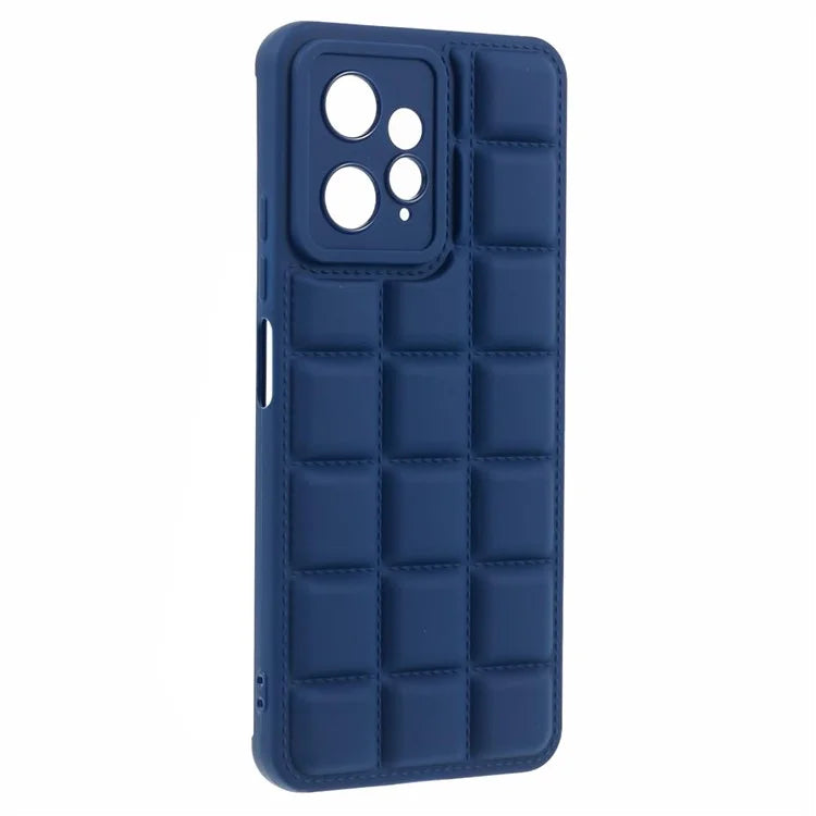 TPU Case for Xiaomi Redmi Note 12 4G Shell Grid Down Jacket Texture Phone Cover