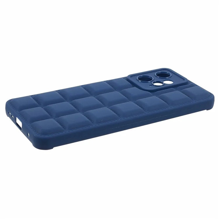 TPU Case for Xiaomi Redmi Note 12 4G Shell Grid Down Jacket Texture Phone Cover