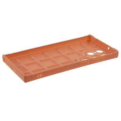 For Samsung Galaxy S24 Ultra Case Grid Down Jacket Texture Smart Phone Cover