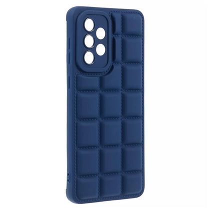 For Samsung Galaxy A23 4G / A23 5G (Global Version) Cell Phone Case Grid Down Jacket Texture TPU Cover