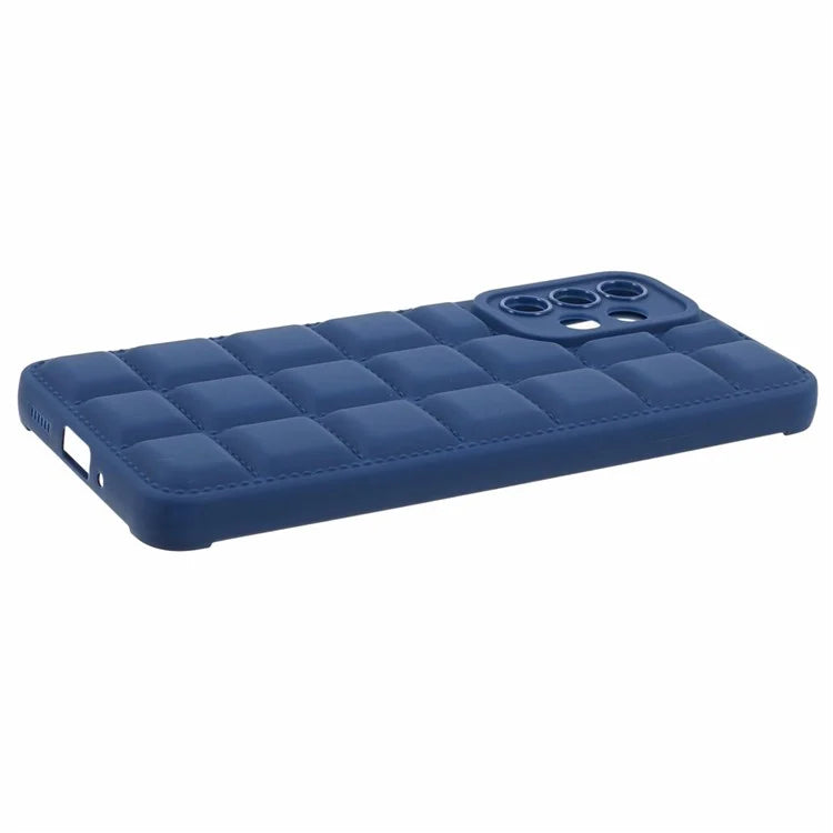 For Samsung Galaxy A23 4G / A23 5G (Global Version) Cell Phone Case Grid Down Jacket Texture TPU Cover