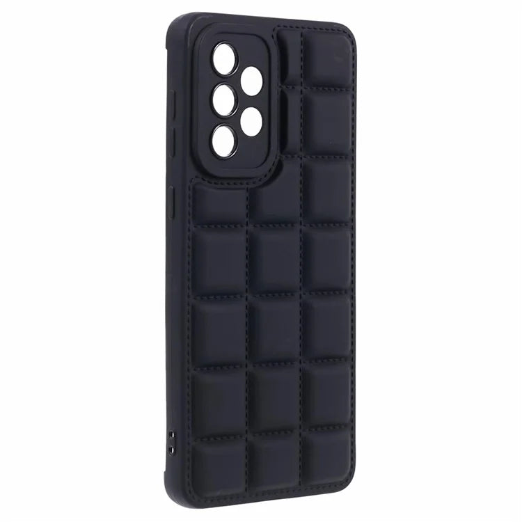 For Samsung Galaxy A23 4G / A23 5G (Global Version) Cell Phone Case Grid Down Jacket Texture TPU Cover