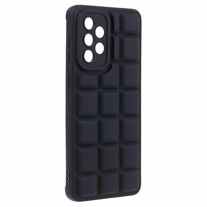 For Samsung Galaxy A23 4G / A23 5G (Global Version) Cell Phone Case Grid Down Jacket Texture TPU Cover
