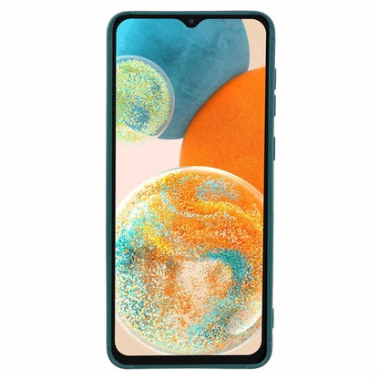 For Samsung Galaxy A23 4G / A23 5G (Global Version) Cell Phone Case Grid Down Jacket Texture TPU Coverish Green