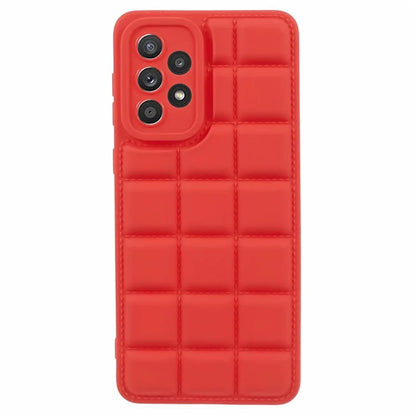 For Samsung Galaxy A23 4G / A23 5G (Global Version) Cell Phone Case Grid Down Jacket Texture TPU Cover