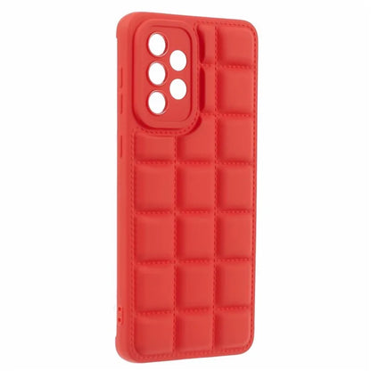 For Samsung Galaxy A23 4G / A23 5G (Global Version) Cell Phone Case Grid Down Jacket Texture TPU Cover