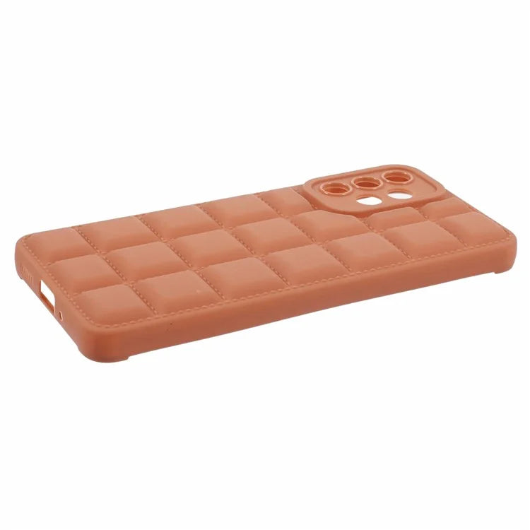 For Samsung Galaxy A23 4G / A23 5G (Global Version) Cell Phone Case Grid Down Jacket Texture TPU Cover