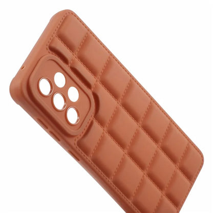 For Samsung Galaxy A23 4G / A23 5G (Global Version) Cell Phone Case Grid Down Jacket Texture TPU Cover