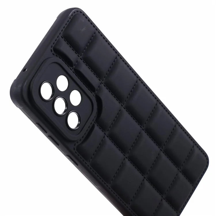 For Samsung Galaxy A32 5G / M32 5G Grid Down Jacket Texture Cell Phone Case TPU Cover