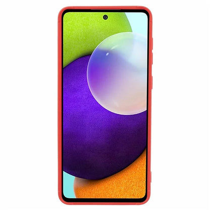 For Samsung Galaxy A72 4G / 5G TPU Cell Phone Case Grid Down Jacket Texture Back Cover