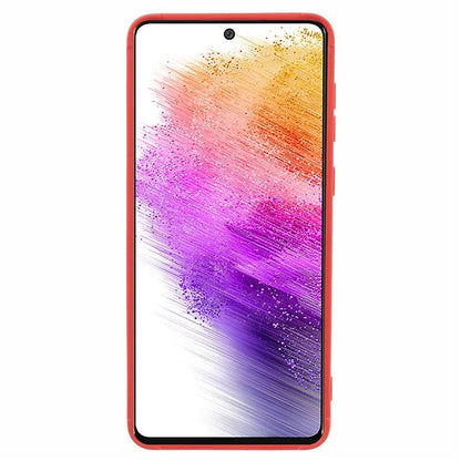 For Samsung Galaxy A73 5G Case Grid Down Jacket Texture Drop-proof TPU Cover